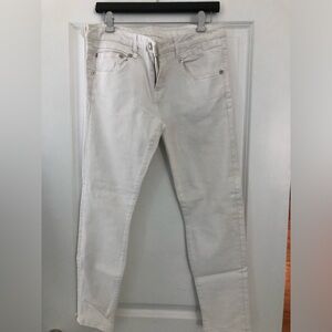 R13 Boy Skinny White Jeans